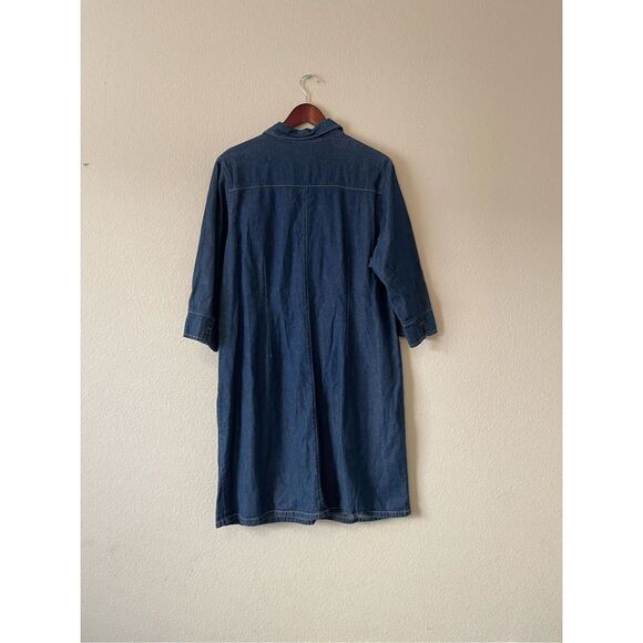 Vintage 90s y2k denim shirt‎ dress size 20w - Picture 3 of 5